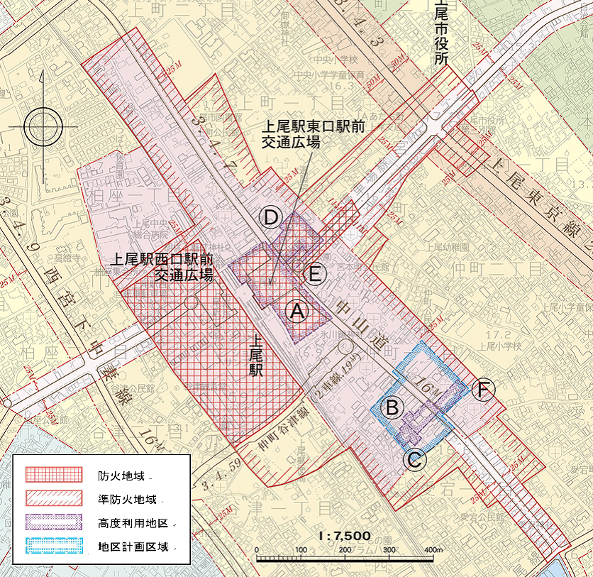 高度利用地区位置図図面