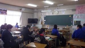 私立受験日の給食の様子