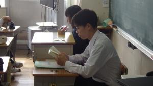 朝読書の様子