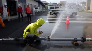 漏水修繕訓練（サドル付分水栓）
