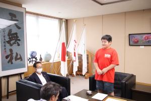 上野選手の挨拶