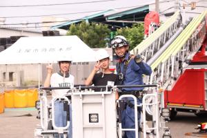 はしご車乗車体験