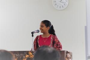 日本語スピーチの様子