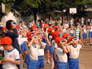 中央小学校の観察の様子