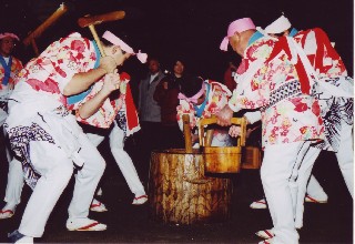 藤波の餅つき踊り-2